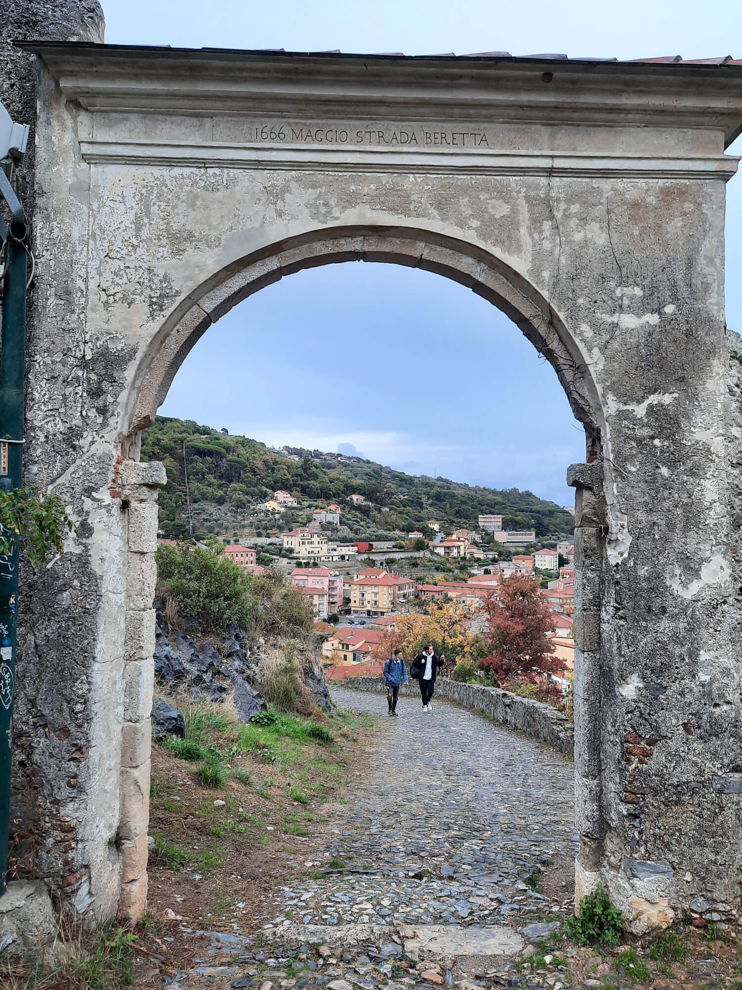 The entrance to the Beretta road