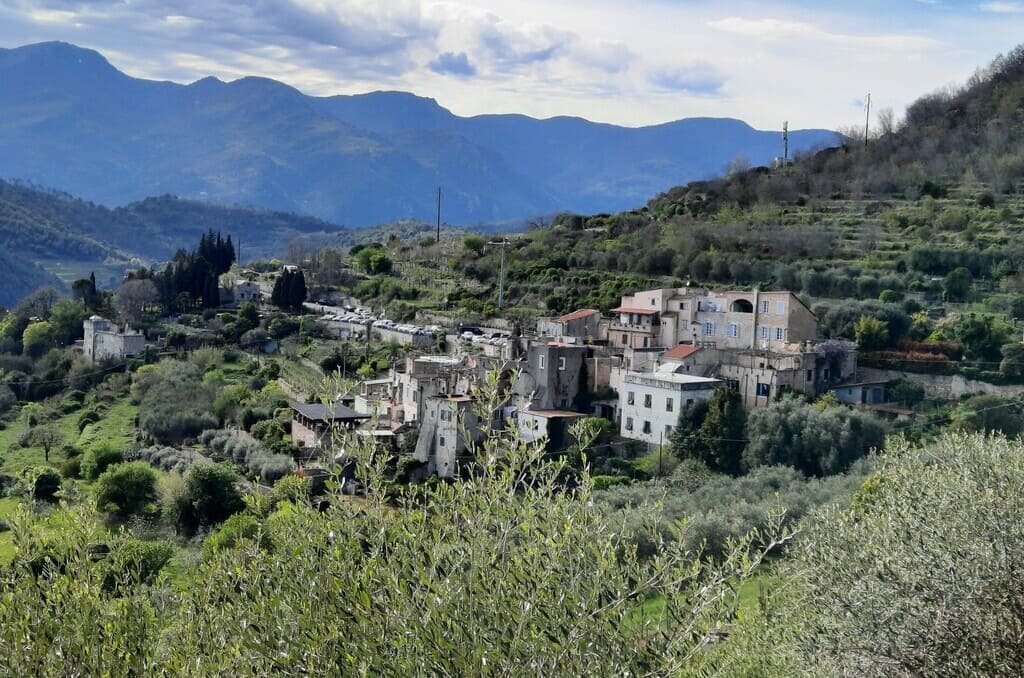 Panorama over the hamlets of Borgio Verezzi