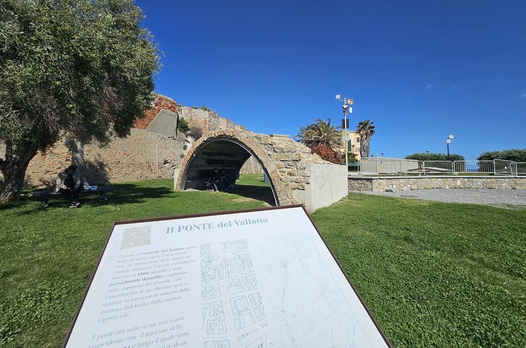 I resti del Ponte del Vallotto, Sanremo