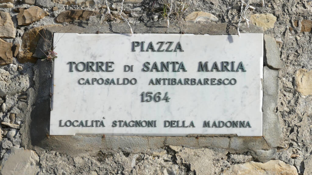 Wegweiser der Bastion von San Bartolomeo al Mare