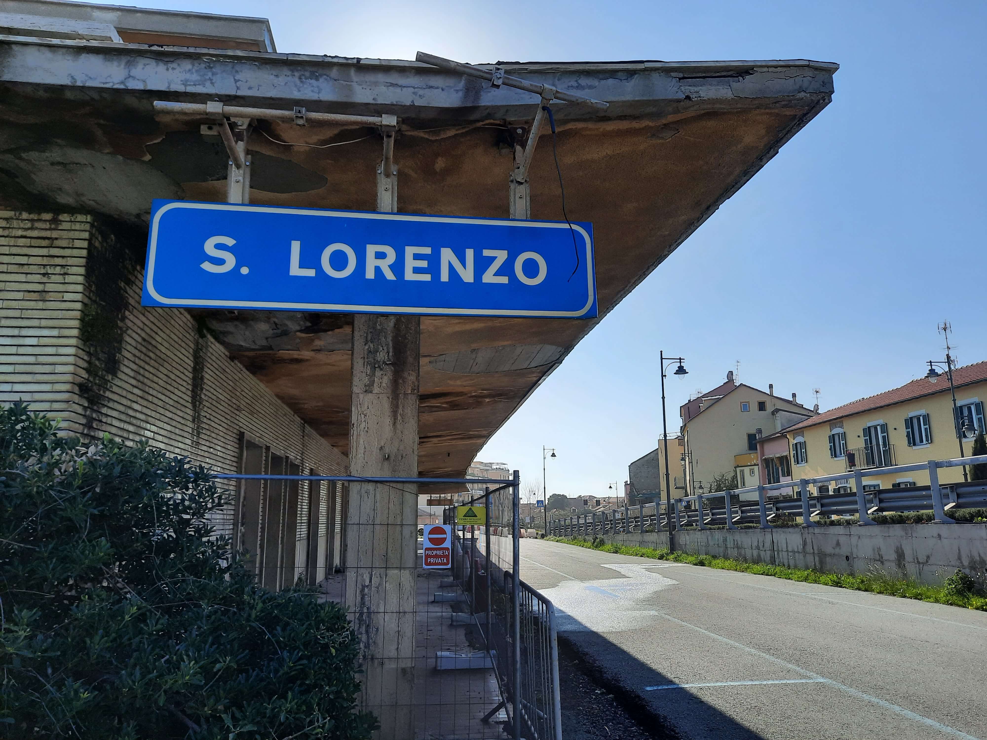 La vecchia stazione a San Lorenzo