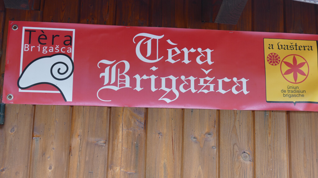 Sign that testifies the belonging to the brigasca ethnolinguistic area