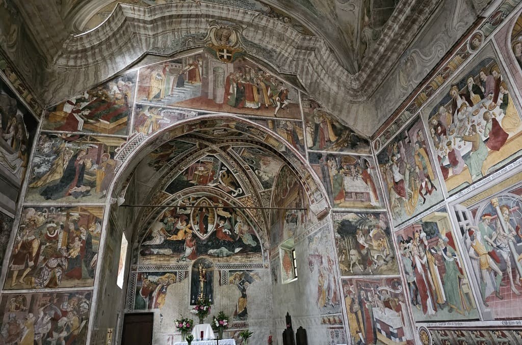 Inside the Shrine of Notre Dame des Fontaines Inside the Shrine of Notre Dame des Fontaines in La Brigue