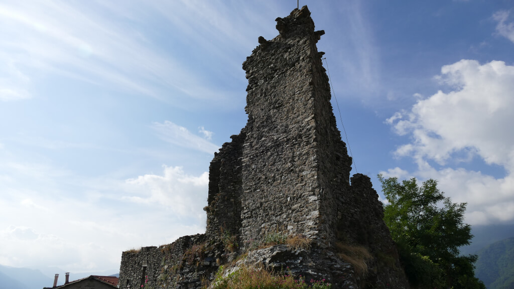 The ruins of the castle of Triora