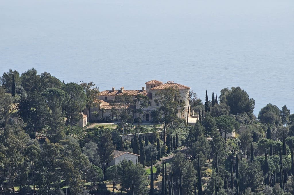 View of Château Balsan from the Exotic Garden of Èze