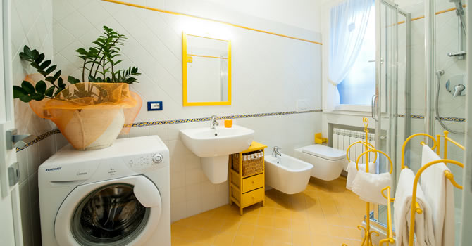 Immagine del bagno dell’appartamento Ginestra