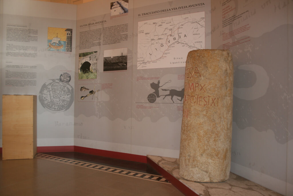 The room dedicated to the reproduction of the memorial stone of Chiappa