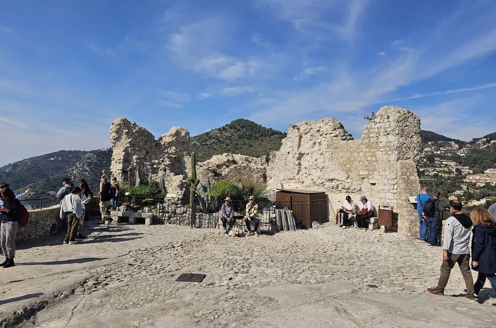 The ruins of the ancient castle of Èze