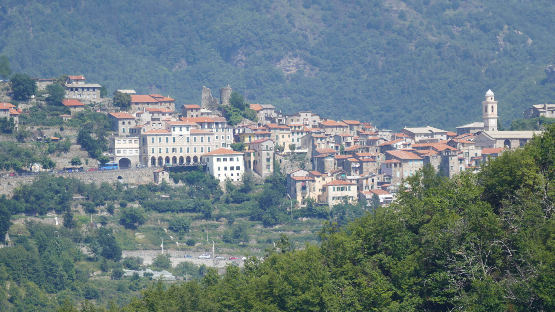 Triora seen from Cetta